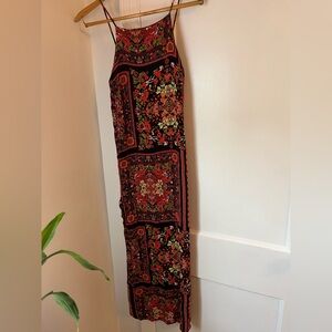 Topshop scarf print maxi dress